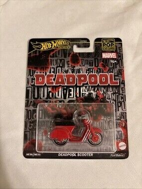 Hot Wheels Premium Pop Culture Deadpool Scooter - Red